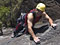 M.L. following a 5.6 finger crack at Index, Steven's Pass