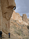 unknown climber at Smith Rocks